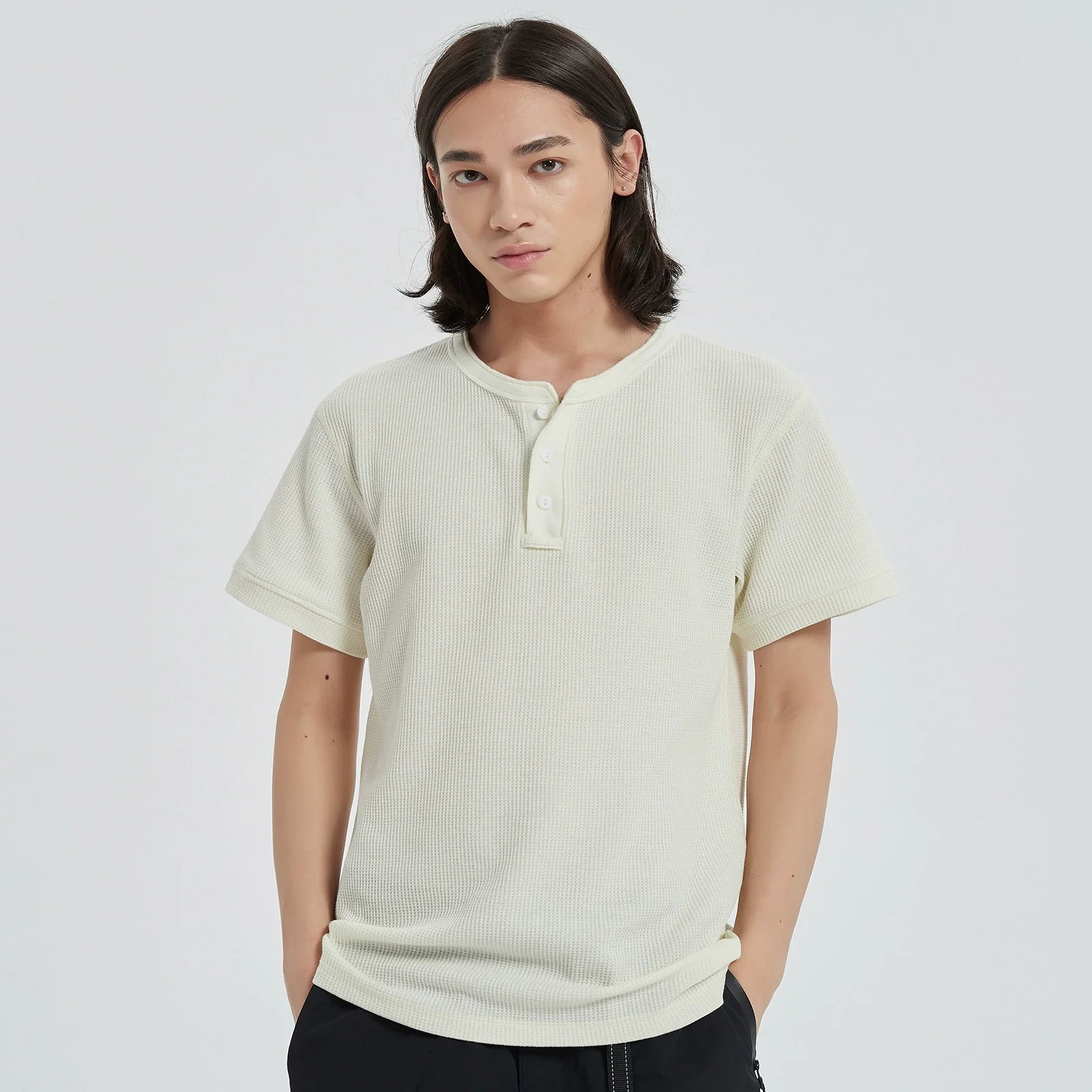 Henley Long Sleeve Tee Unisex Outdoor Sun-Proof Shirt