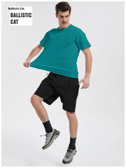 Quick-Dry T-Shirt Unisex Crew Neck Running Gym Tee