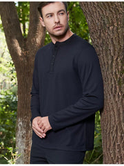 Henley Long Sleeve Tee Unisex Outdoor Sun-Proof Shirt